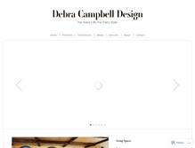 Tablet Screenshot of debracampbelldesign.com